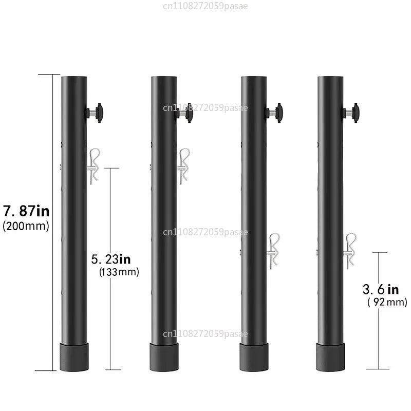 Stainless Steel Table Leg Extenders – Straight & Curved Legs