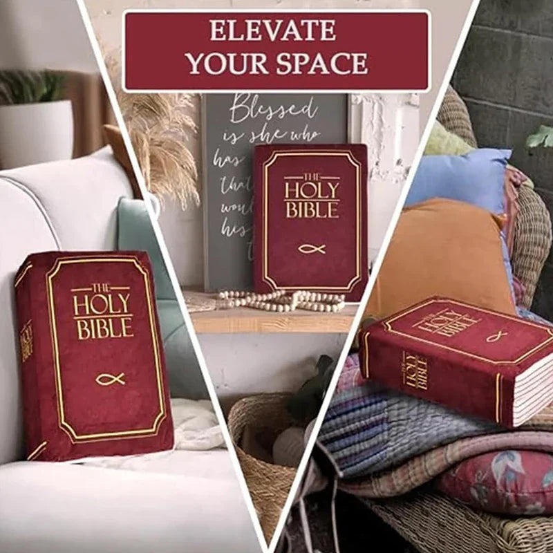 Christian Bible Verse Pillow – 1 Corinthians Book-Shaped Gift