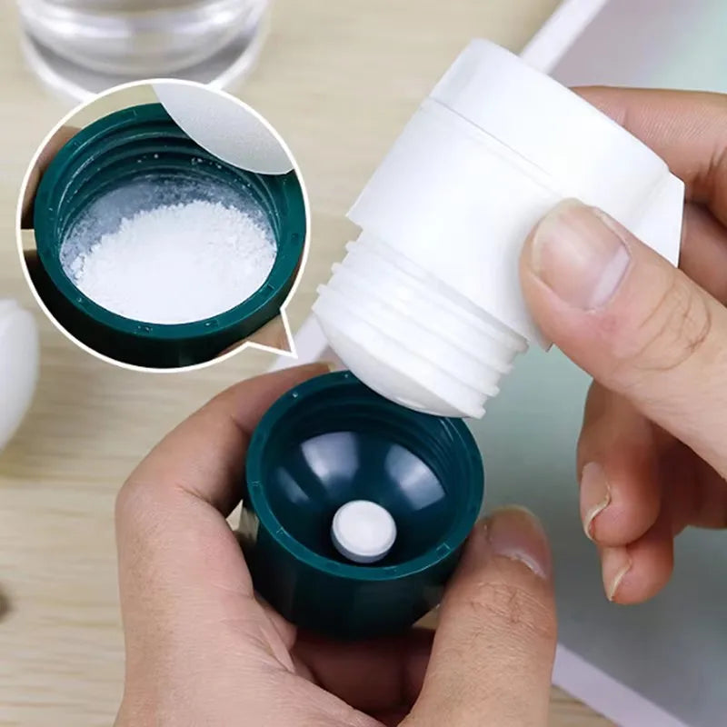 4-in-1 Portable Pill Case with Cutter, Grinder & Storage