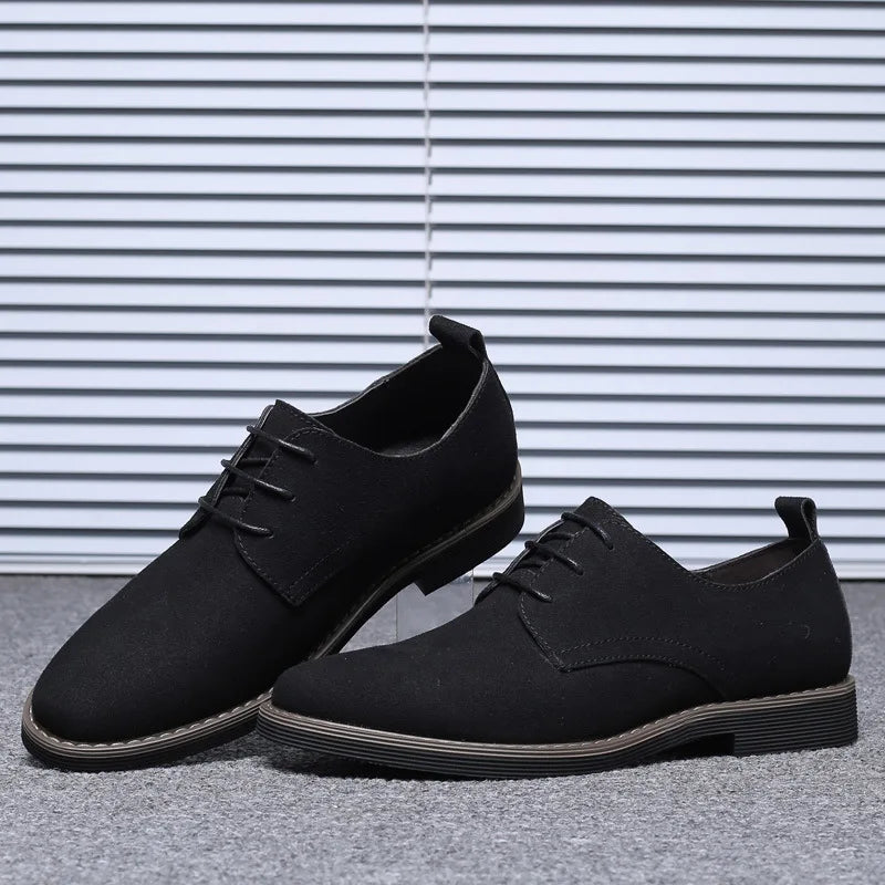 Men's British Oxford Dress Shoes – Waterproof Lace-Up Leather