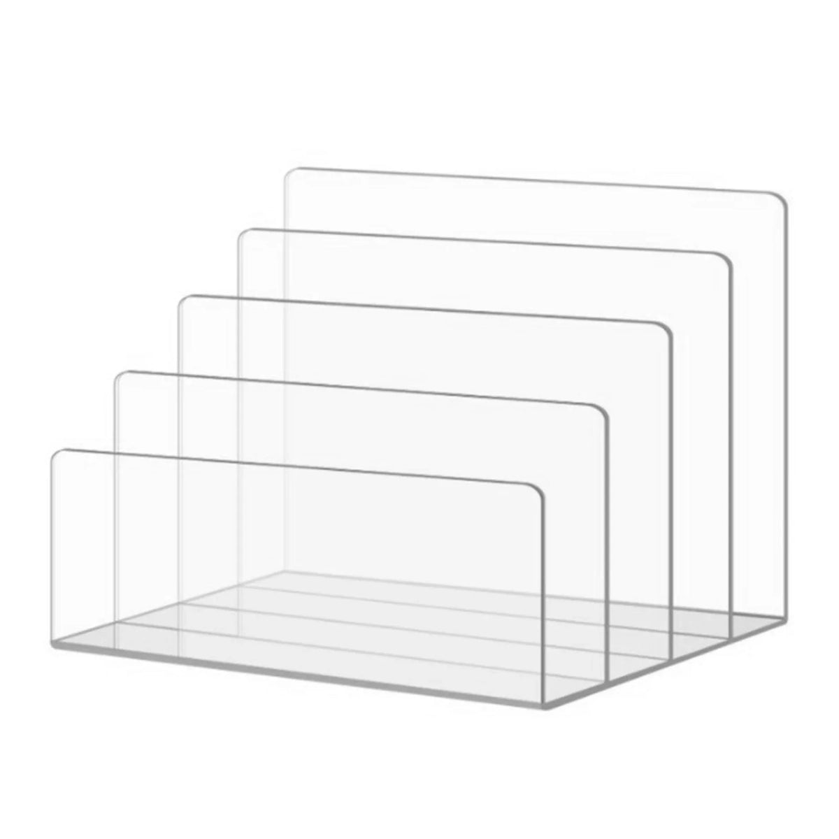 Clear Acrylic Magazine File Holder | Desktop Book Organiser
