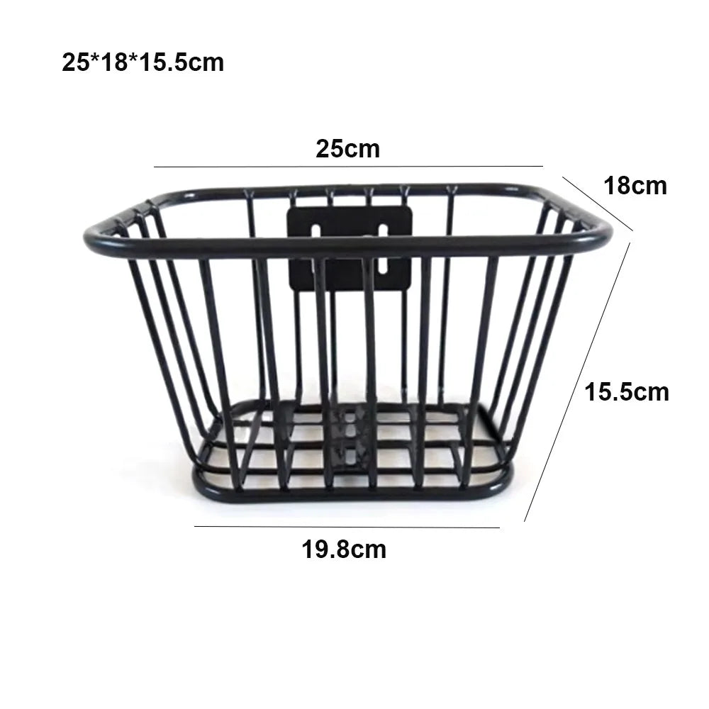 Metal Bicycle Basket – Front & Rear Hanging Bike Storage