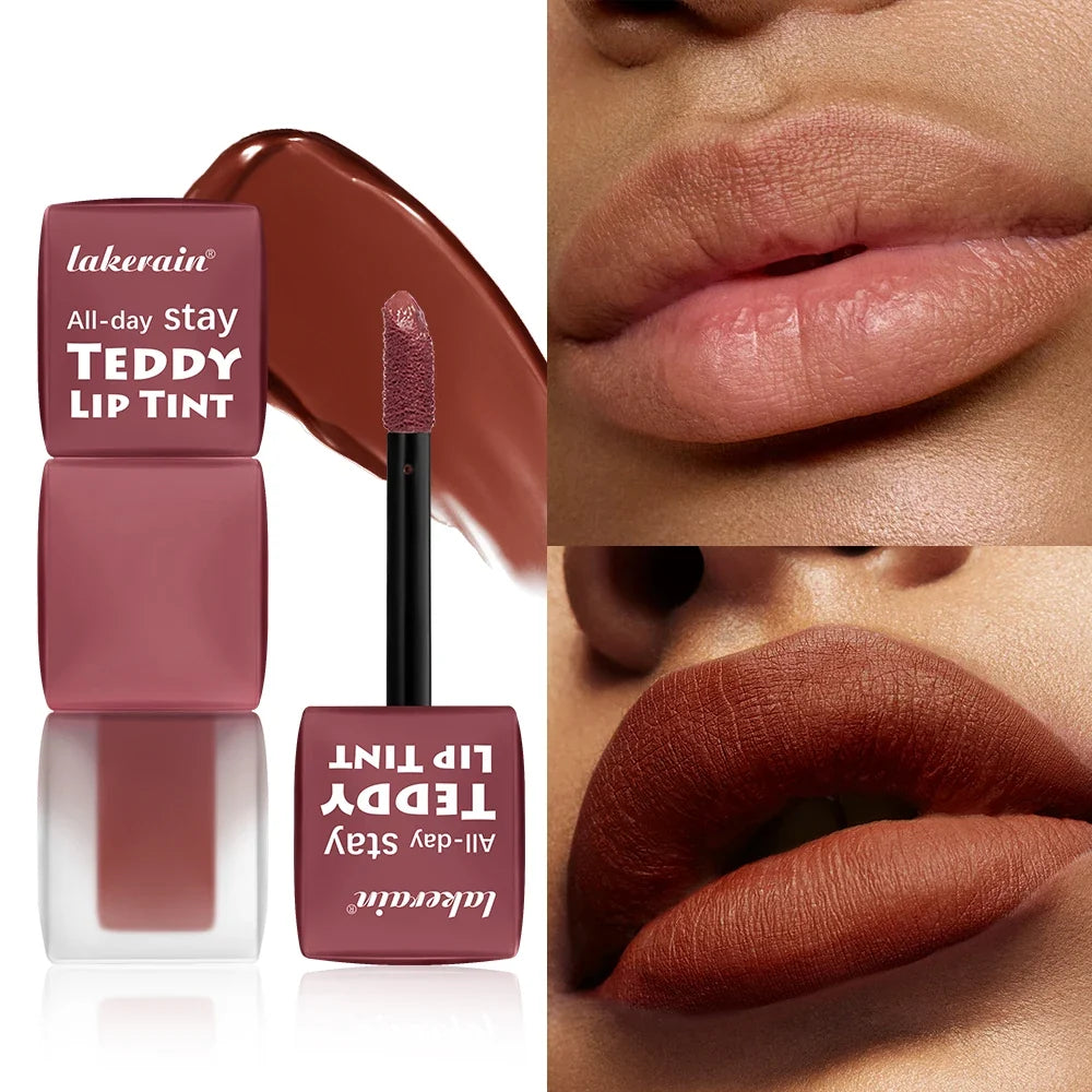 Teddy Lip Tint – Matte Waterproof Lip Stain Up to 12H Wear