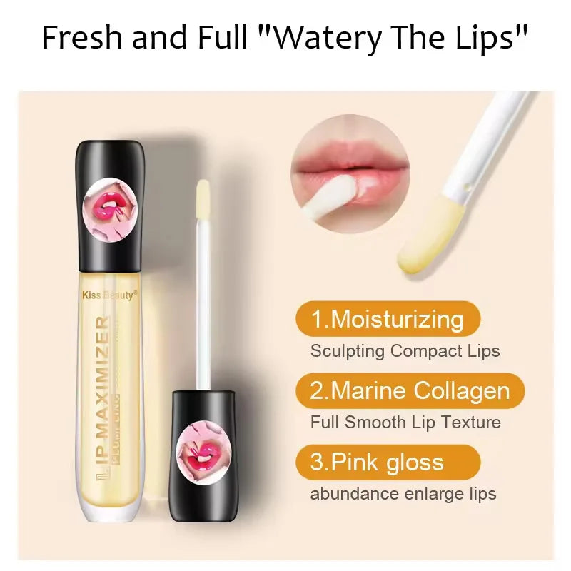 LGRAMER Lip Plumper Serum & Gloss – Moisturizing Lip Oil