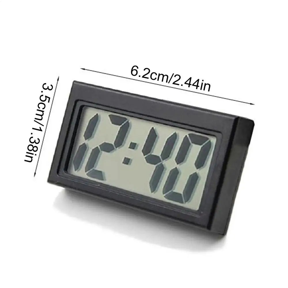 Adhesive Digital Watch Car Clock Small Stick LED Electronic Dashboard