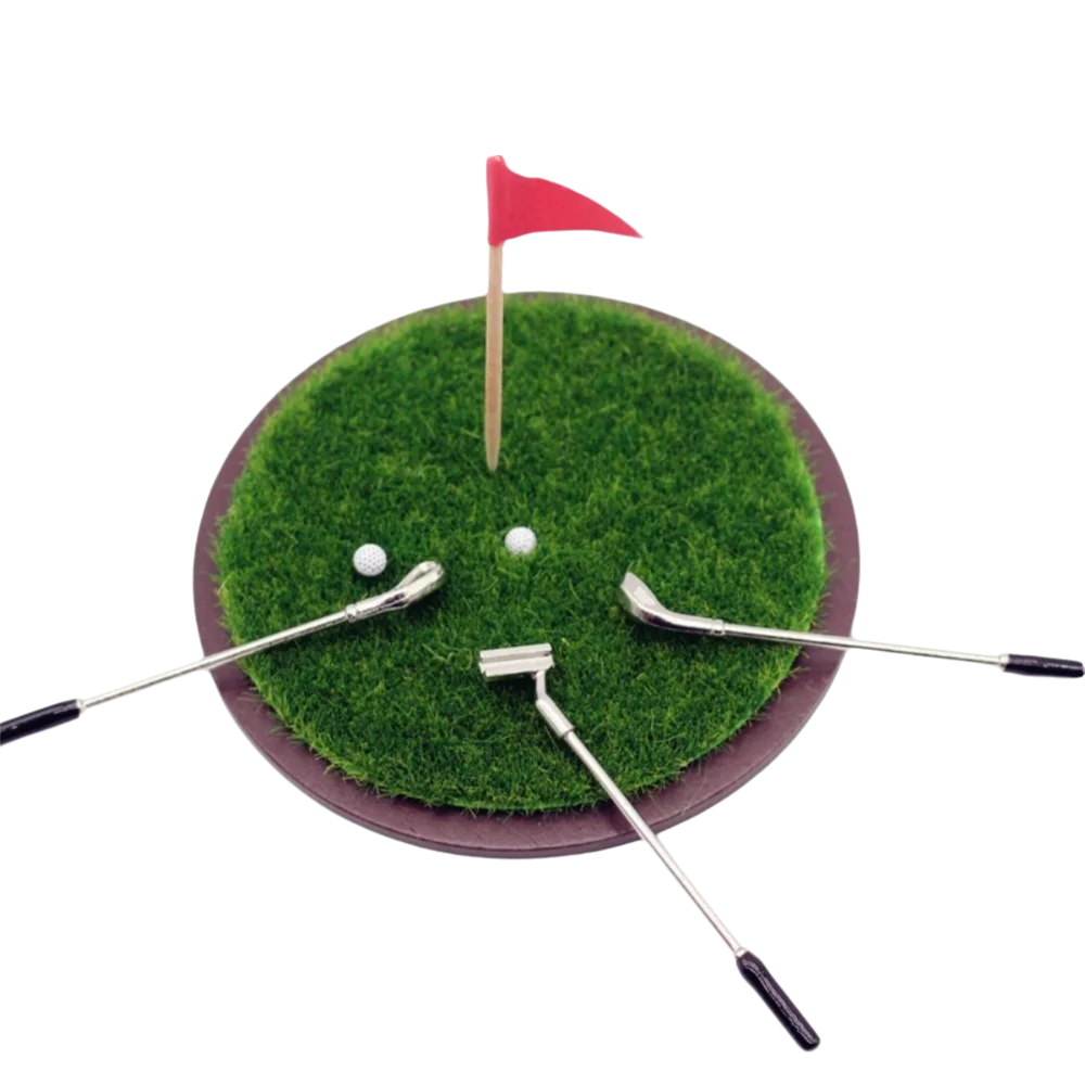Miniature Golf Club Set 7Pcs – 1:12 BJD Dollhouse Scene Prop