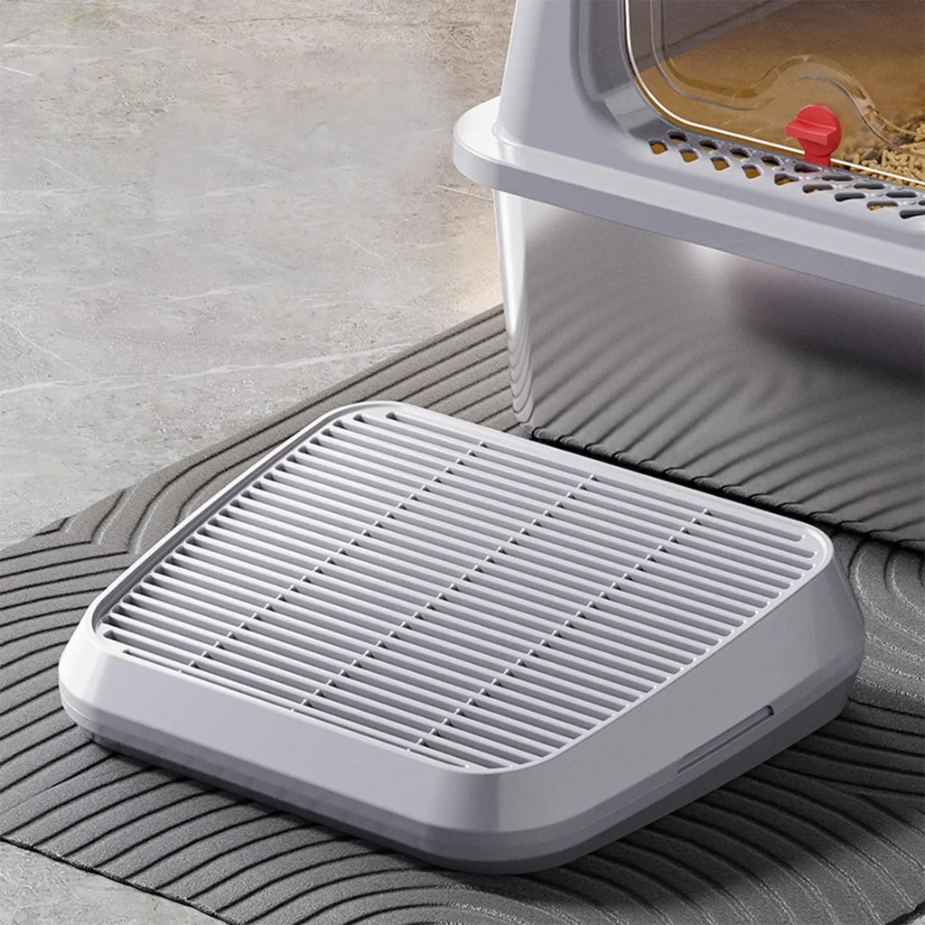 Cat Litter Ramp & Catcher Mat – Double Layer Non-Slip
