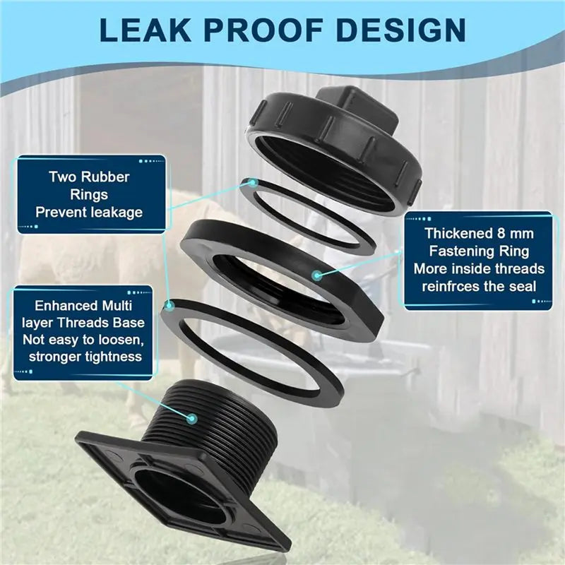 A36T-2X Stock Tank Drain Plug 50 70 100 150 300 Gallon Float Valve
