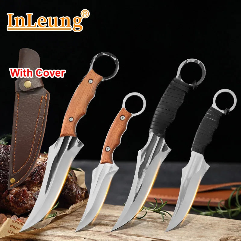 InLeung Hand-Forged Chef Knife & Meat Cleaver | 5Cr15Mov Steel