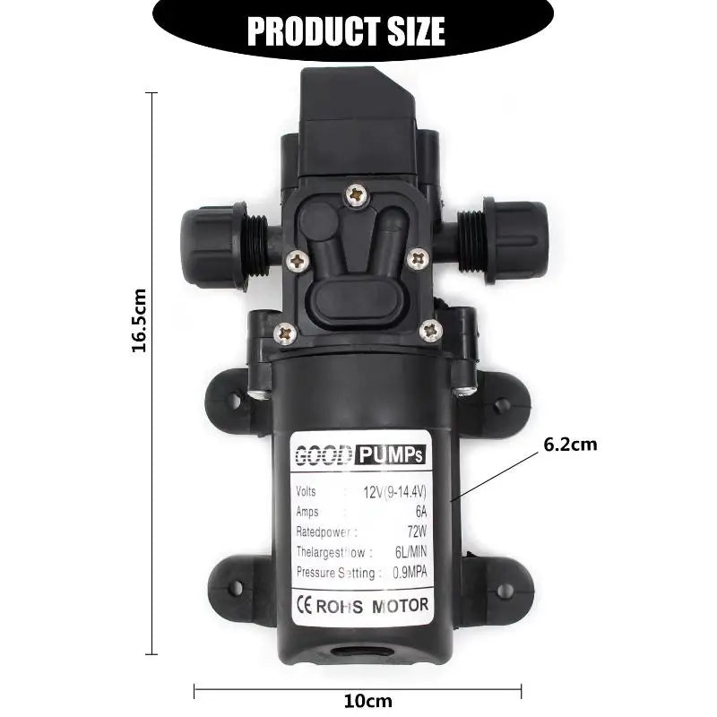 DC 12V Pressure Diaphragm Water Pump Multifunctional Mini Booster