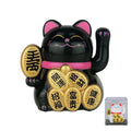 Lucky Cat Ornament Solar Car Waving Bonsai Decoration Home Feng Shui