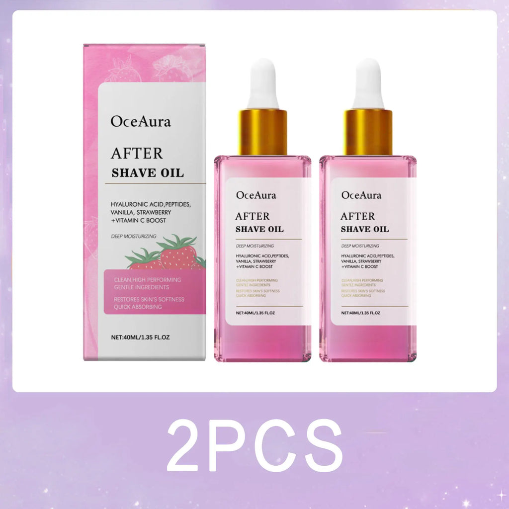 OceAura Strawberry After Shave Oil | Hydrating Post-Shave Body Oil