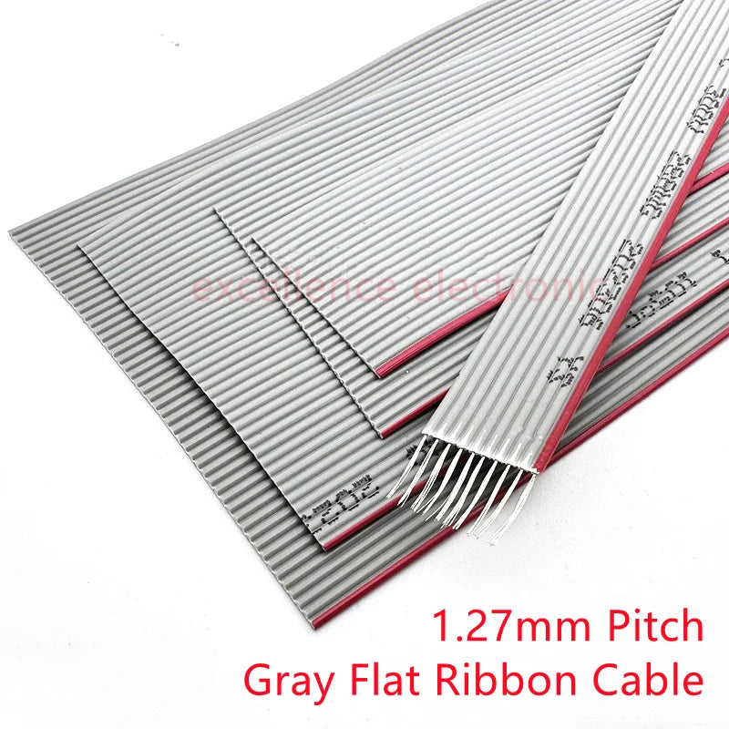 1 2 5 10Meter 6P 8 10 14 16 20 26 30 34 40 50 60 Pin Pitch Gray Flat