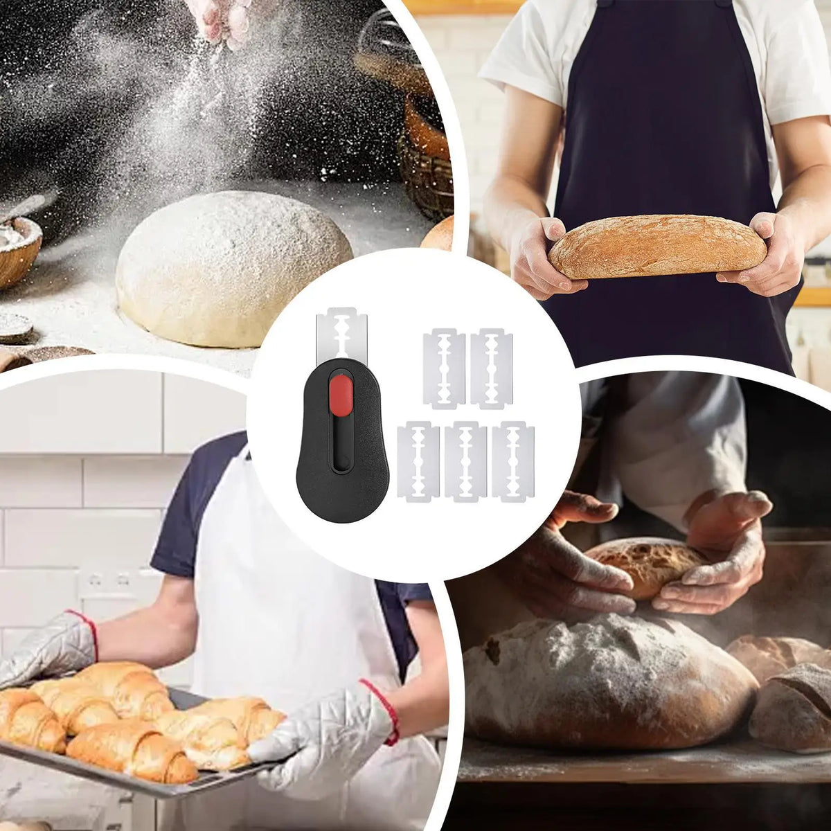 Magnetic Bread Scoring Lame | Dough Scoring Tool – Stainless Steel