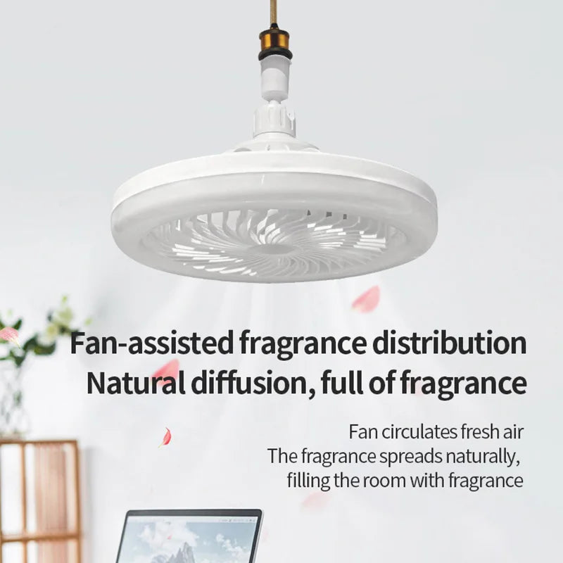 E27 LED Smart Ceiling Fan Light | 30W Remote Control 3 Speed