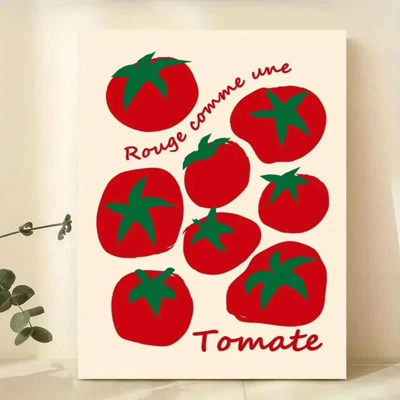 Red Tomatoes Canvas Wall Art Print | Kitchen & Dining Decor