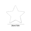 Wire Wreath Frames 5-pieces Star-shaped Metal Frame Christmas Forms