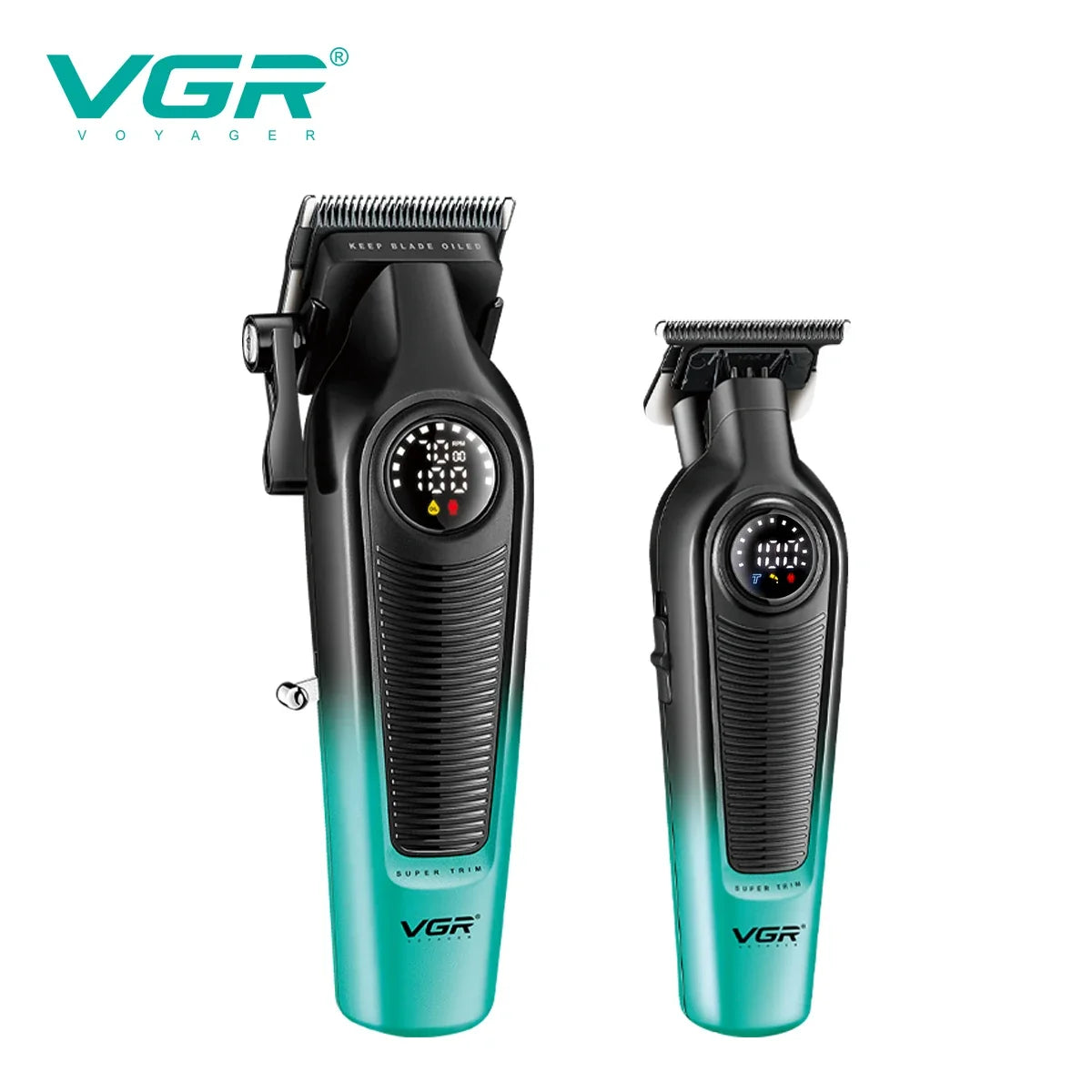 VGR 2-Piece Men's Electric Hair Clipper & Trimmer Set V-196 996