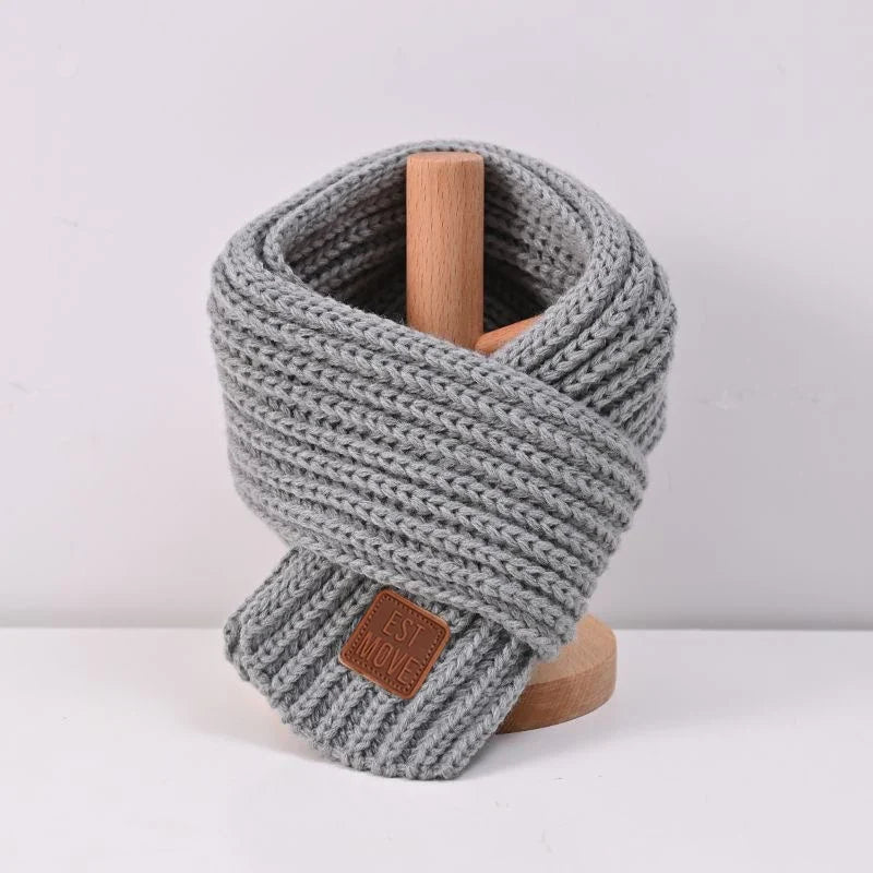 Kids Scarf Boys Girls Baby Winter Warm Knit Shawl Scarves Children