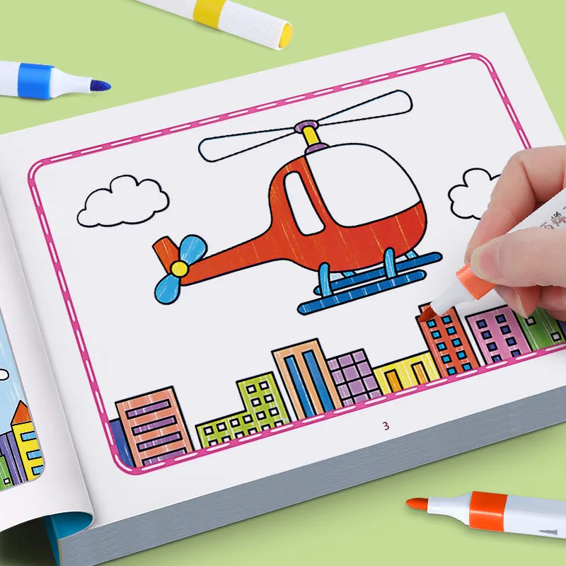 Children's Coloring Book Graffiti Cartoon Animal Drawing Fun Suitable