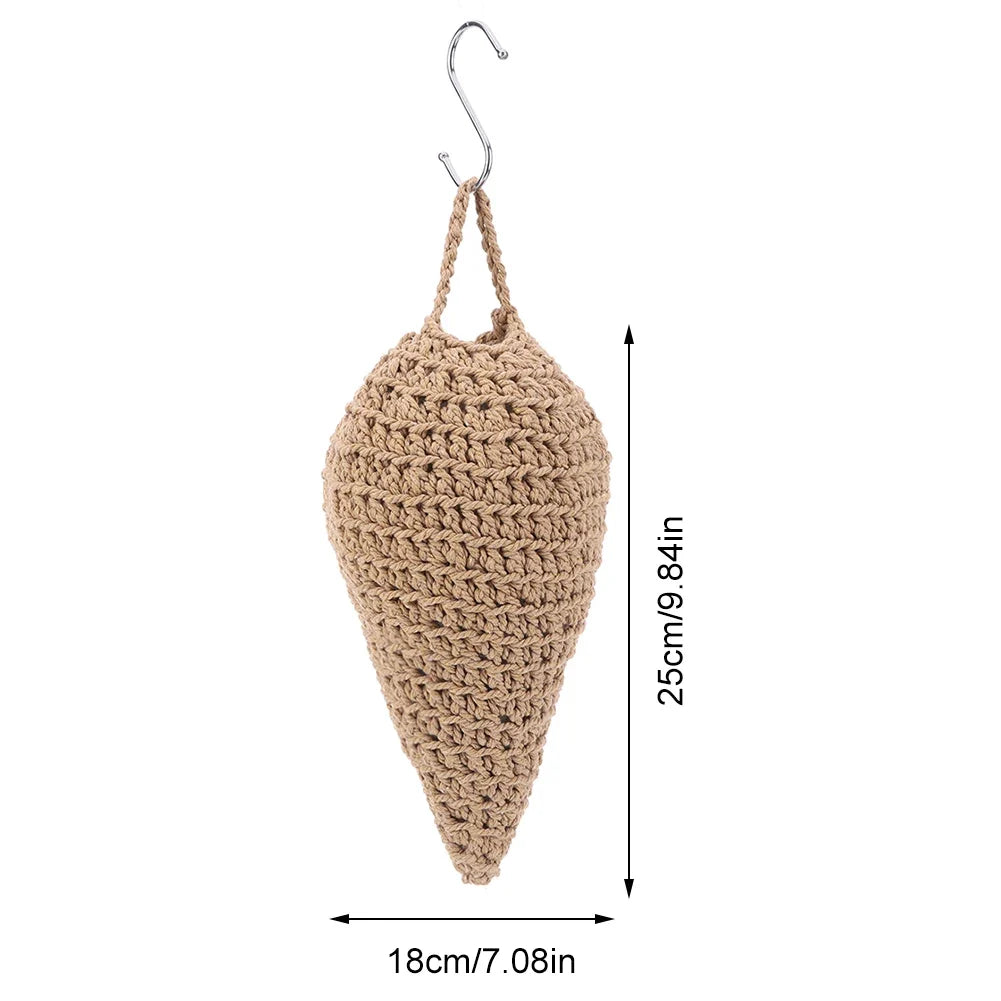 Crochet Wasp Nest Decoy Faux Hornets Repellent Hook Hanging Trap
