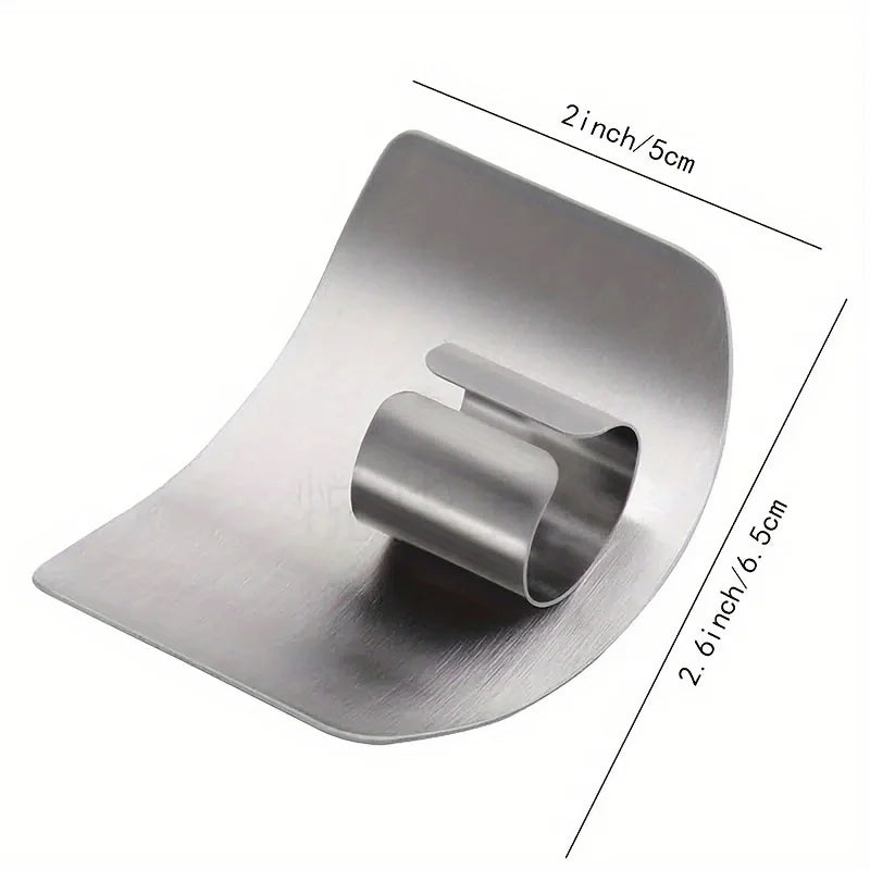 Stainless Steel Finger Guard – Safe Cutting Kitchen Gadget