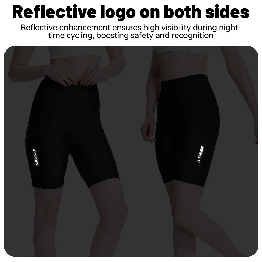 X-TIGER Women's 7-Hour Padded Cycling Shorts | Breathable Bike