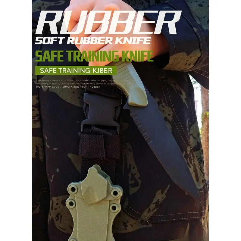 M50 Tactical Rubber Dagger – Soft Training Prop & Cosplay Toy