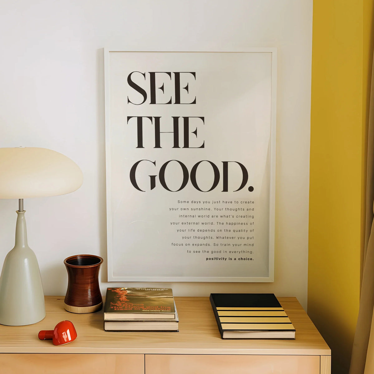 "See The Good" Inspirational Quote Canvas Wall Art Print