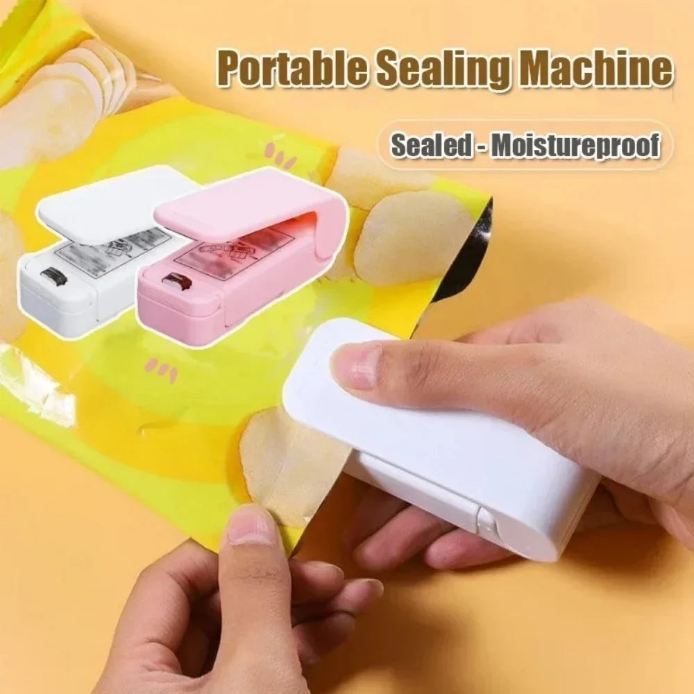 Snack Sealer Mini Heat Bag Sealing Machine Package Portable Kitchen
