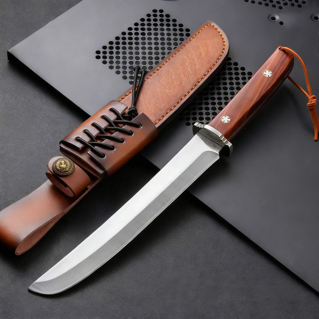 Japanese Chef Knife – 4Cr14 Steel & Red Sandalwood Handle