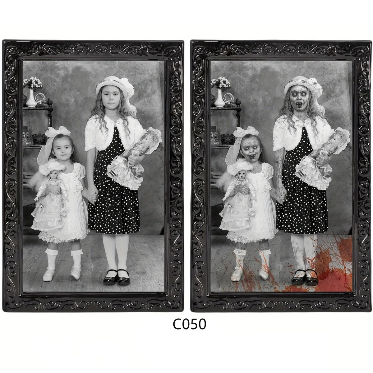 Halloween 3D Changing Face Portrait | Gothic Horror Wall Decor