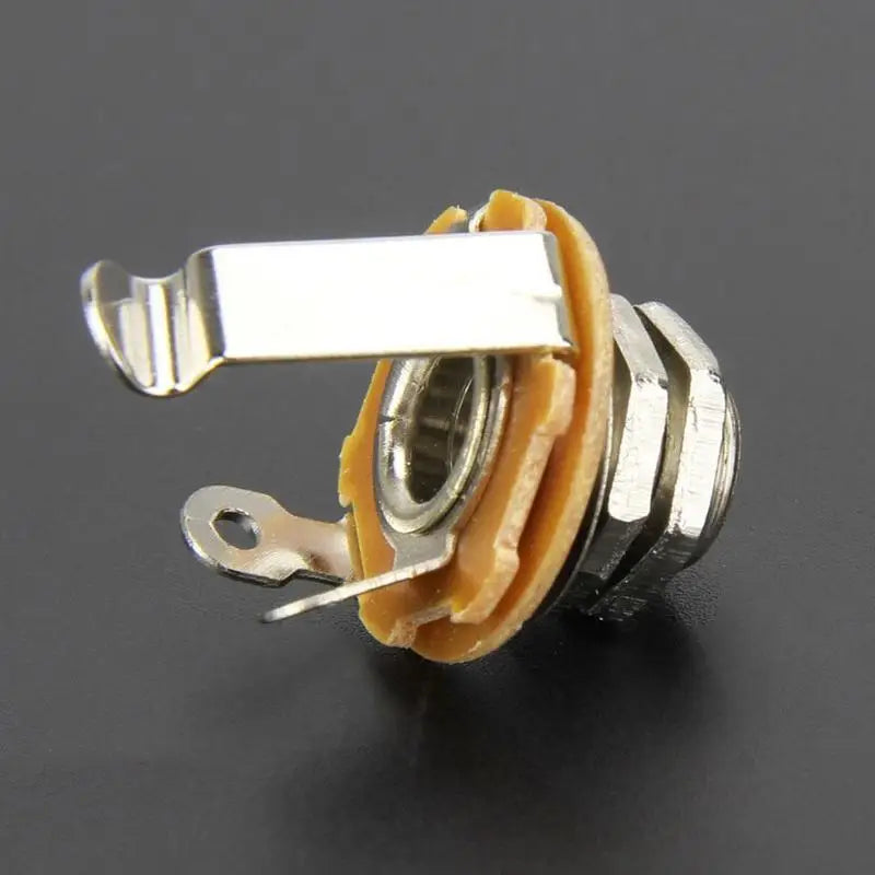 10-Pack Electric Guitar Input Jack 1/4" Mono Socket Nut & Washer