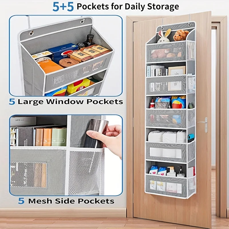 Over The Door Hanging Organizer Bag with Pockets | Space Saver
