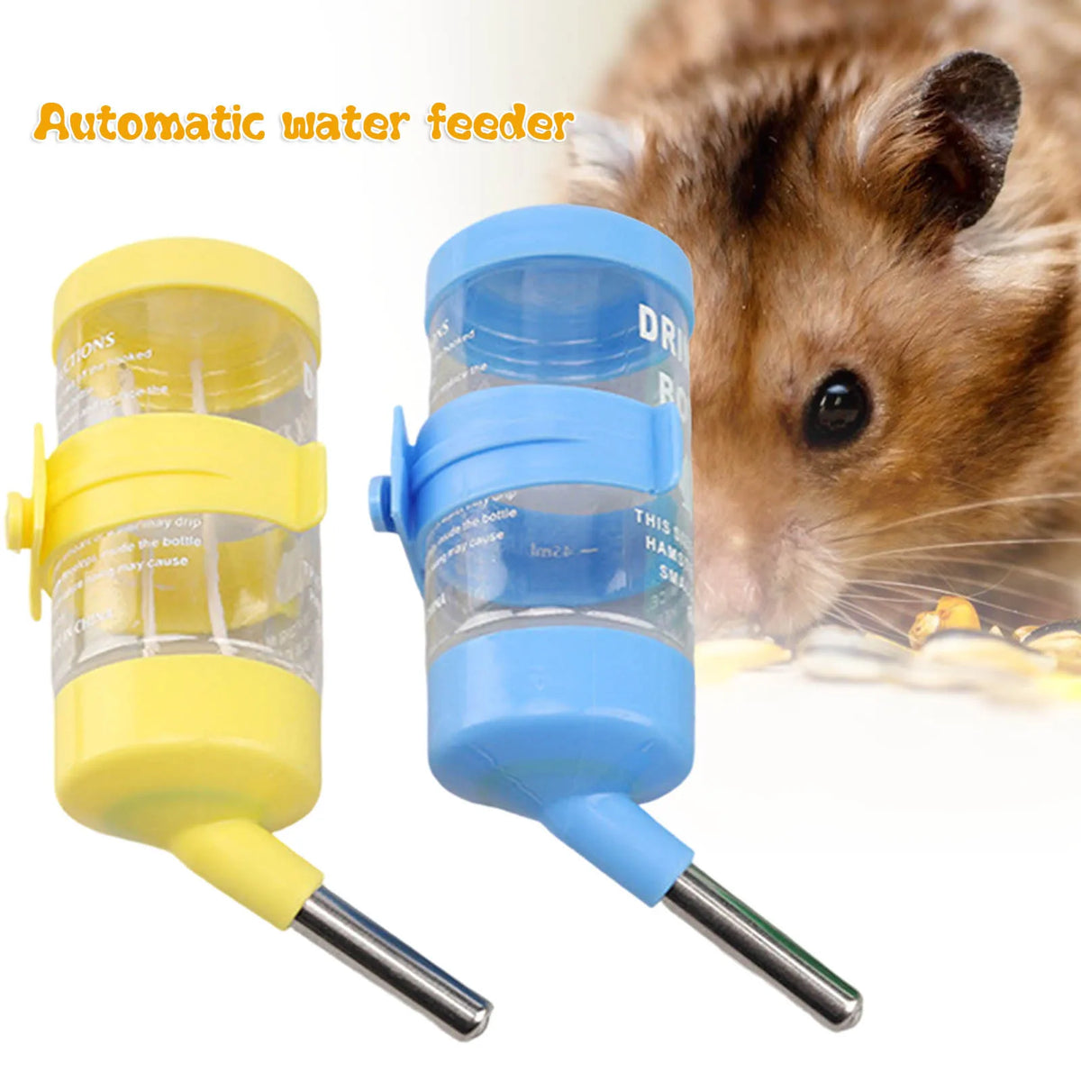 Hamster Water Bottle Leak-Proof Hanging Dispenser | Small Pets