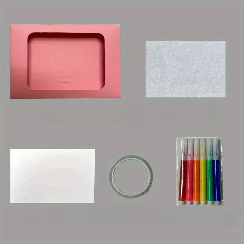 Flame Burning Envelope Greeting Cards – 4-Set DIY Birthday Gift