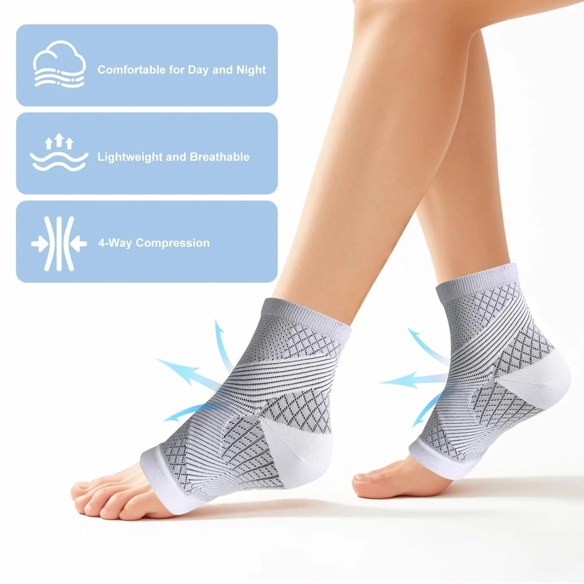 Toeless Compression Socks Women & Men | Nano Soothe