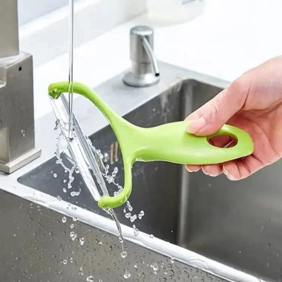 Wide Mouth Vegetable & Fruit Peeler – Stainless Steel Blade
