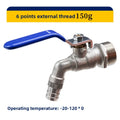Zinc Alloy Garden Bibcock Faucet – Dual Nipple Outdoor Tap