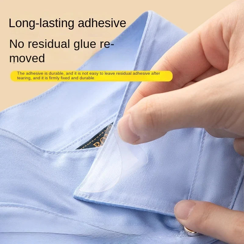 Collar Stay Clips – Triangle No-Curl Collar Brace for Shirts