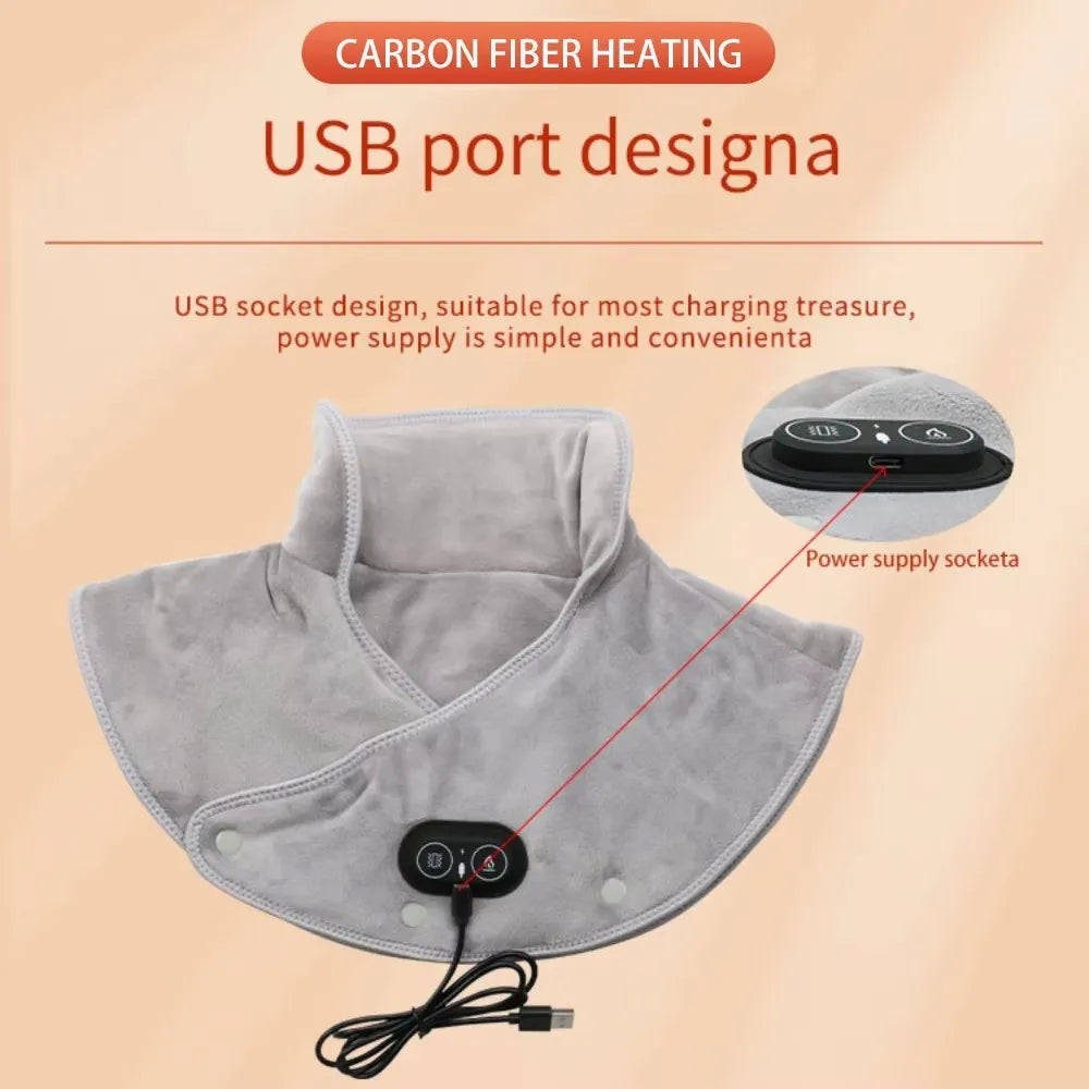 Electric Heating Neck & Shoulder Wrap | 3-Level Thermal Massager