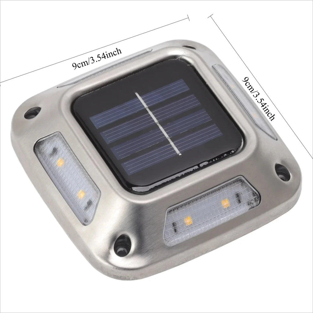 Solar Deck Lights 4PCS – 8 LED Waterproof Path & Driveway Light