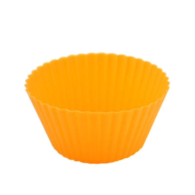 6-Piece Silicone Cupcake & Muffin Baking Molds – Reusable DIY