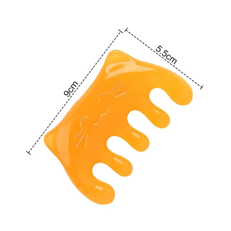 Resin Wide-Tooth Scalp Massage Comb | Gua Sha SPA Hair Tool