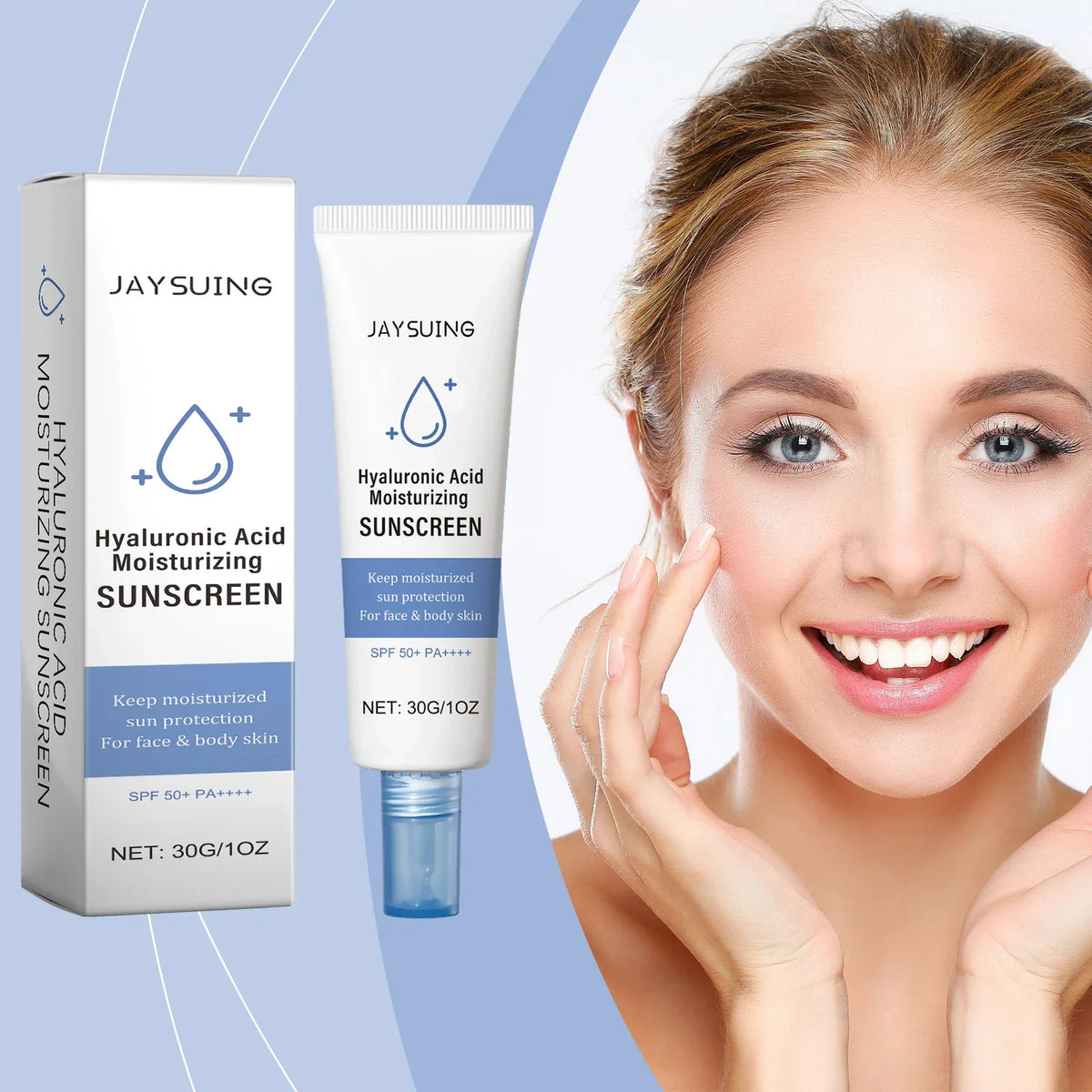 Jaysuing SPF50 Moisturizing Sunscreen Lotion – UVA/UVB 30g