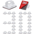 30-Pack Adhesive Cable Clips – Car, Home & Office Wire Organizer