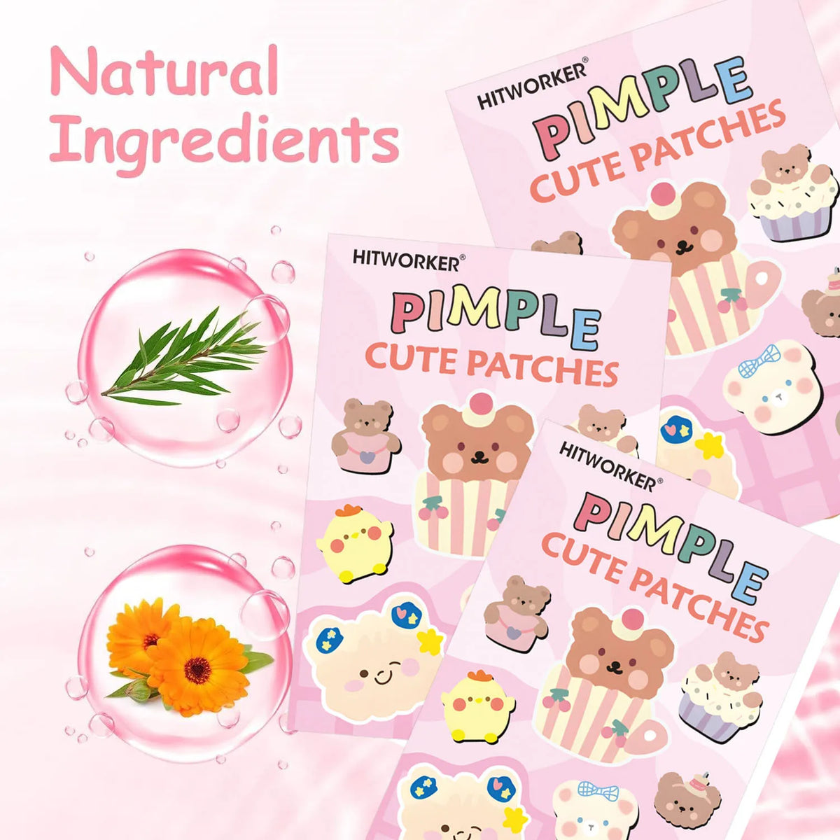 Invisible Hydrocolloid Acne Patches – Waterproof, All Skin Types