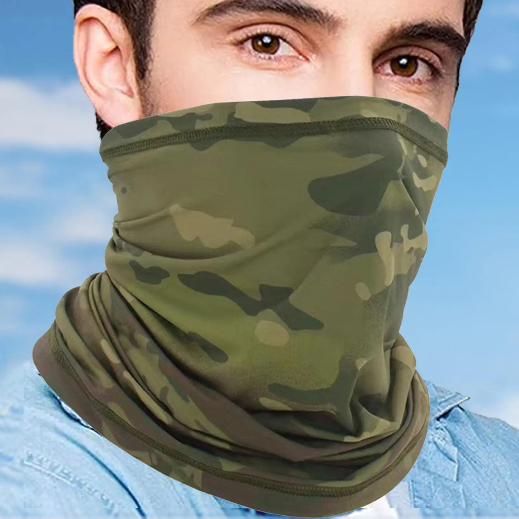 UV Protection Neck Gaiter – Camo Face Bandana for Outdoors