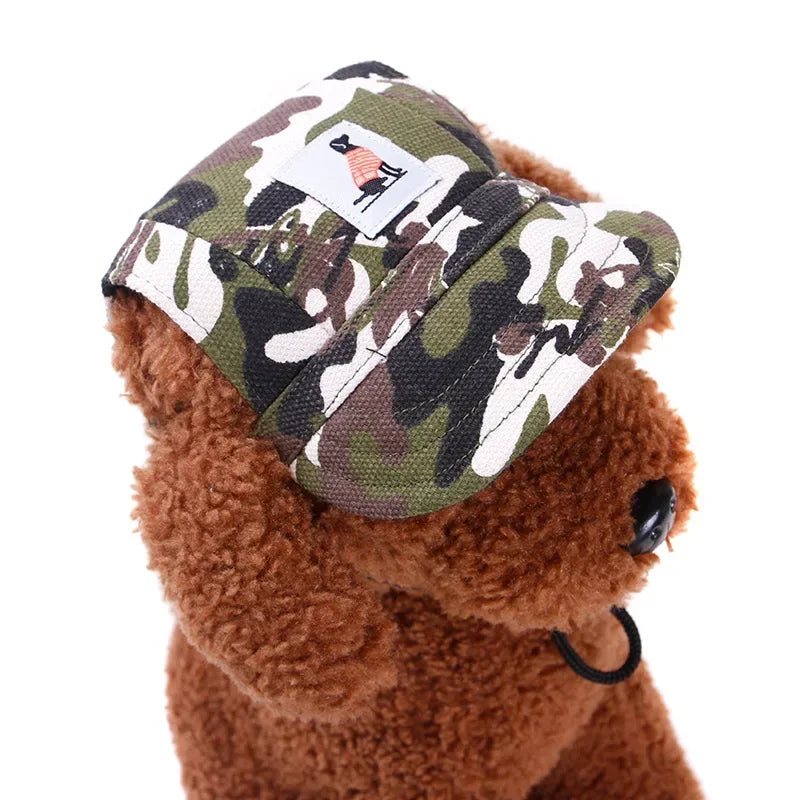 Dog Baseball Cap Hat Neck Strap Adjustable Comfortable Ear Holes