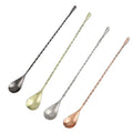 Stainless Steel Cocktail Stirring Spoon – Spiral Teardrop Bar Tool
